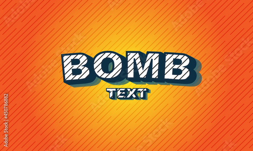 Bomb text editable text effect