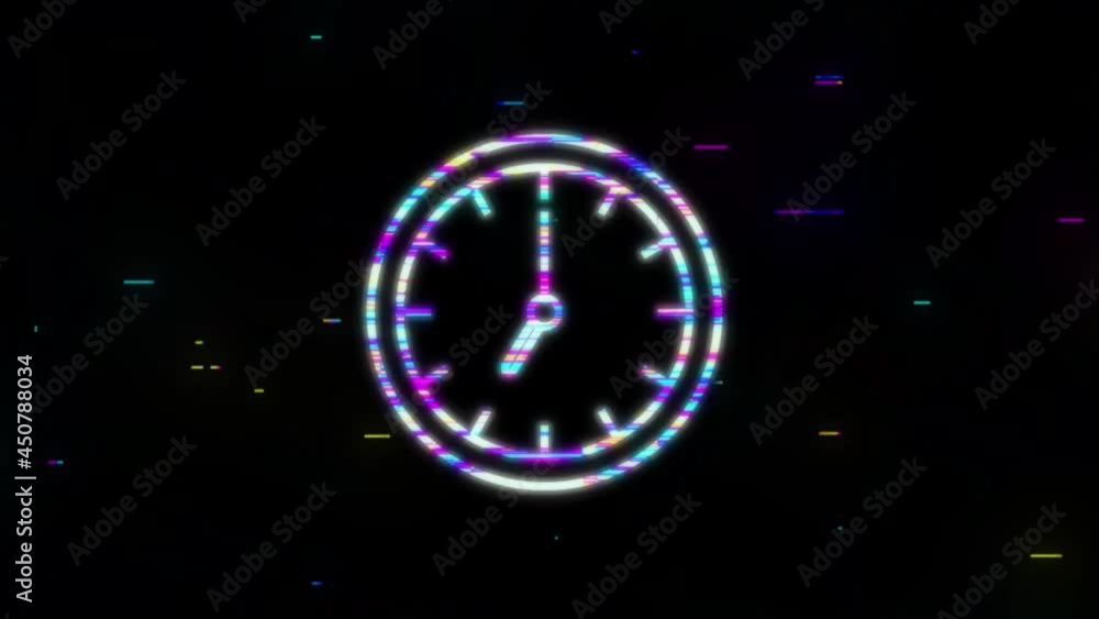 Alarm clock, wake-up. Simple classic black and white round wall clock. Motion graphics. Alarm clock, wake-up. Simple classic black and white round wall clock. Motion graphics.