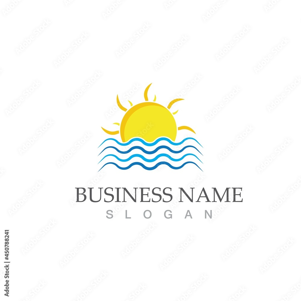 Obraz premium Sun Vector illustration Icon