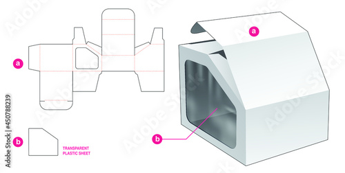 packaging box die cut template