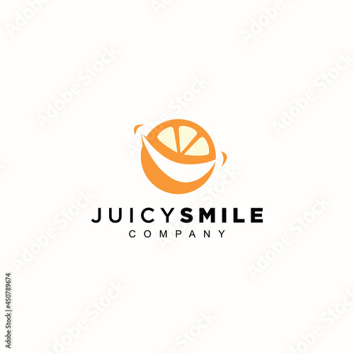  Inspiration symbol logo icon juice smile design restourant or drink shop template.