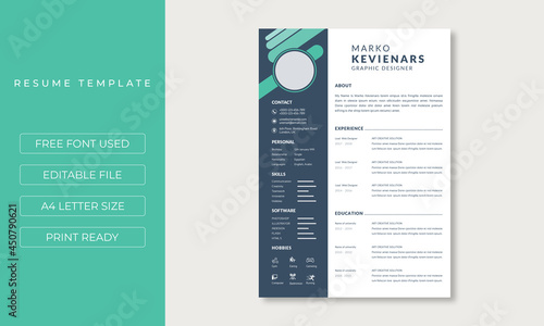 Beautiful CV / Resume template - elegant stylish design