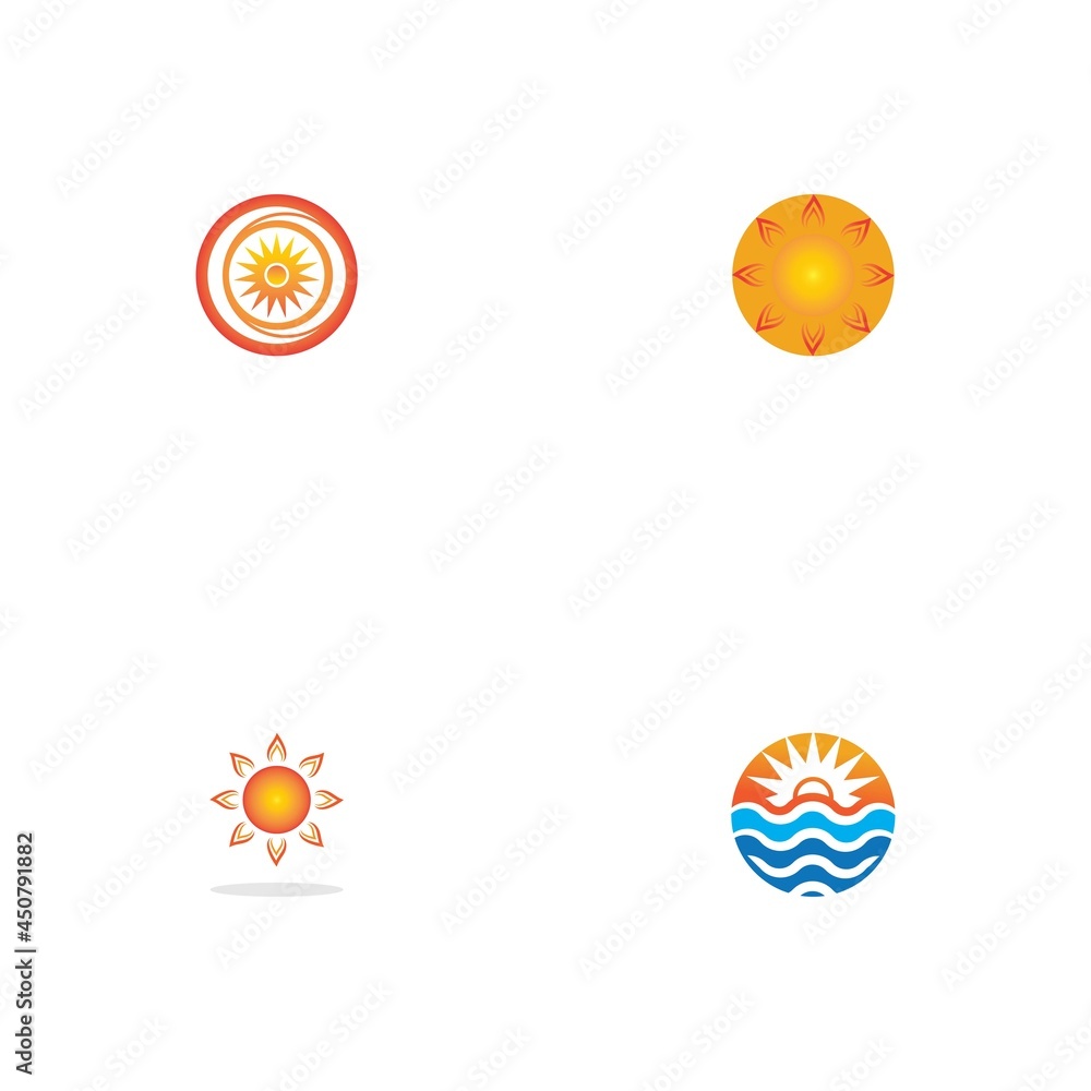 Sun Vector illustration Icon Sun Vector illustration Icon