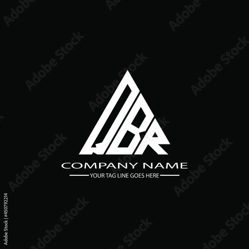 QBR letter logo creative design. QBR unique design
 photo