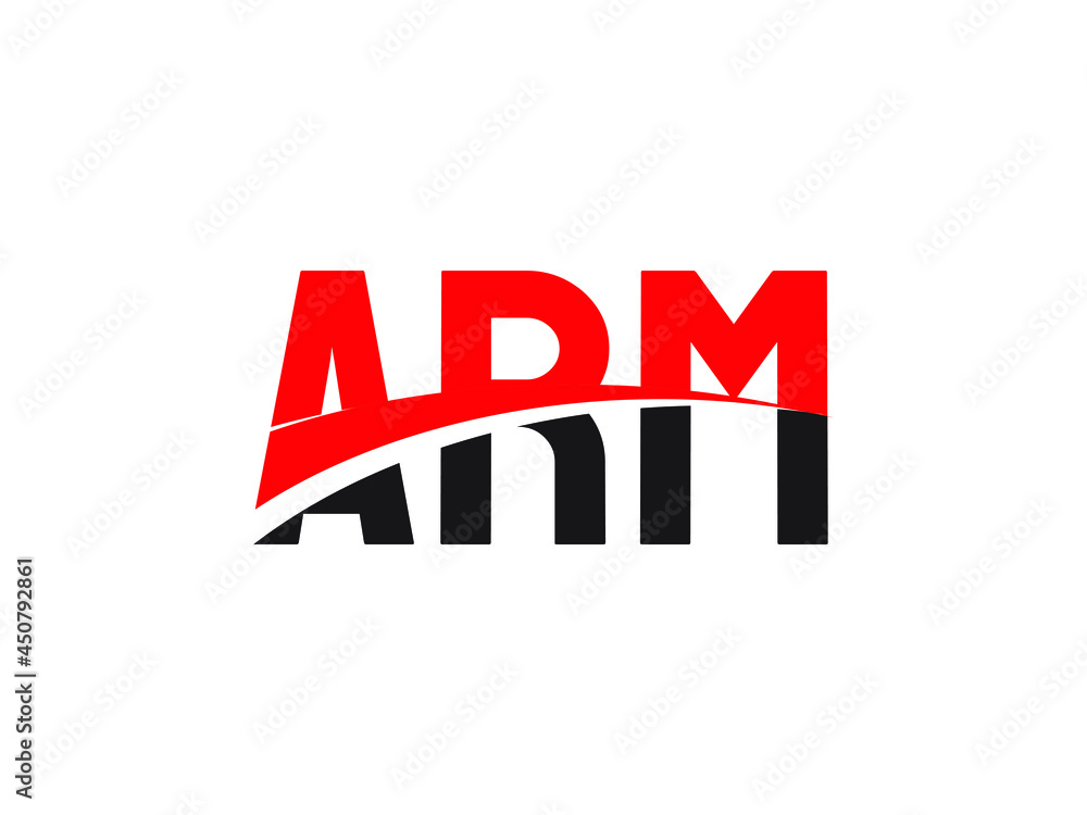 ARM Letter Initial Logo Design Vector Illustration