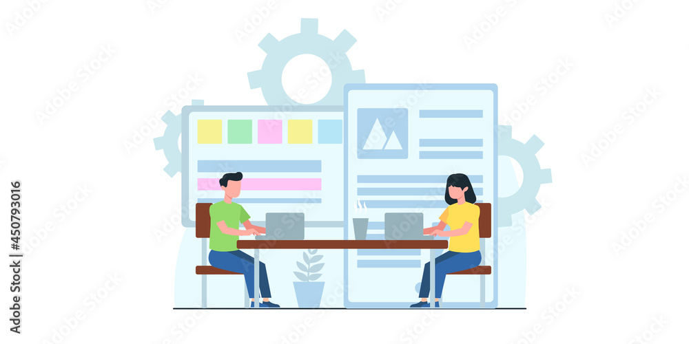 Generating New Business Ideas, Searching Problem Solution, Developing Company Strategy Flat Vector Concept with Businesspeople Team, Employees Collecting Successful, Innovation Ideas Illustration Generating New Business Ideas, Searching Problem Solution, Developing Company Strategy Flat Vector Concept with Businesspeople Team, Employees Collecting Successful, Innovation Ideas Illustration