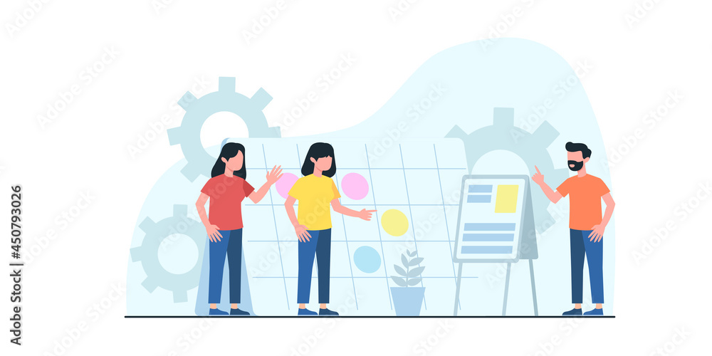 Generating New Business Ideas, Searching Problem Solution, Developing Company Strategy Flat Vector Concept with Businesspeople Team, Employees Collecting Successful, Innovation Ideas Illustration Generating New Business Ideas, Searching Problem Solution, Developing Company Strategy Flat Vector Concept with Businesspeople Team, Employees Collecting Successful, Innovation Ideas Illustration
