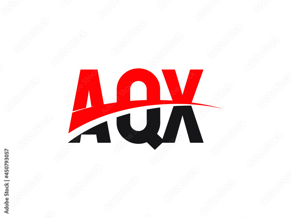 AQX Letter Initial Logo Design Vector Illustration