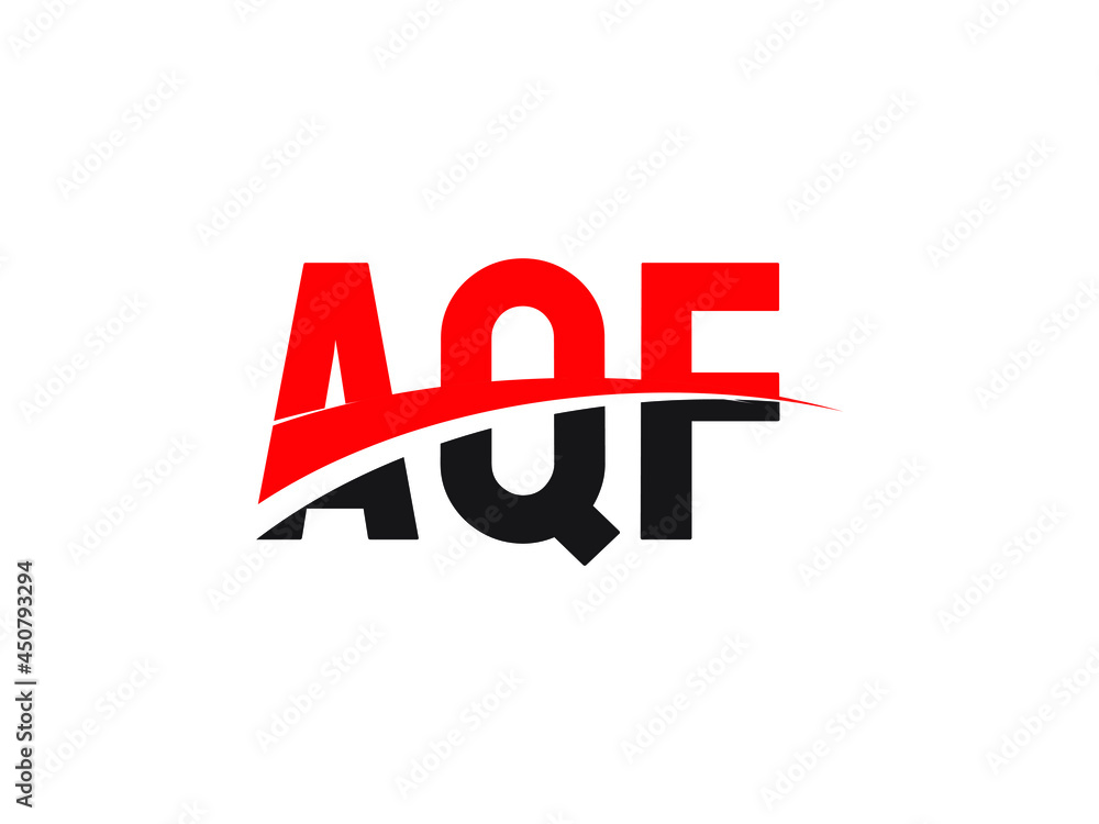 Fototapeta premium AQF Letter Initial Logo Design Vector Illustration