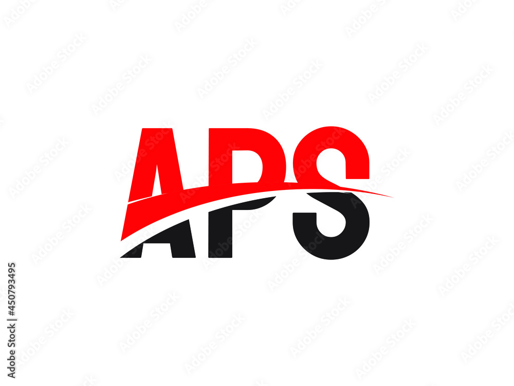Fototapeta premium APS Letter Initial Logo Design Vector Illustration