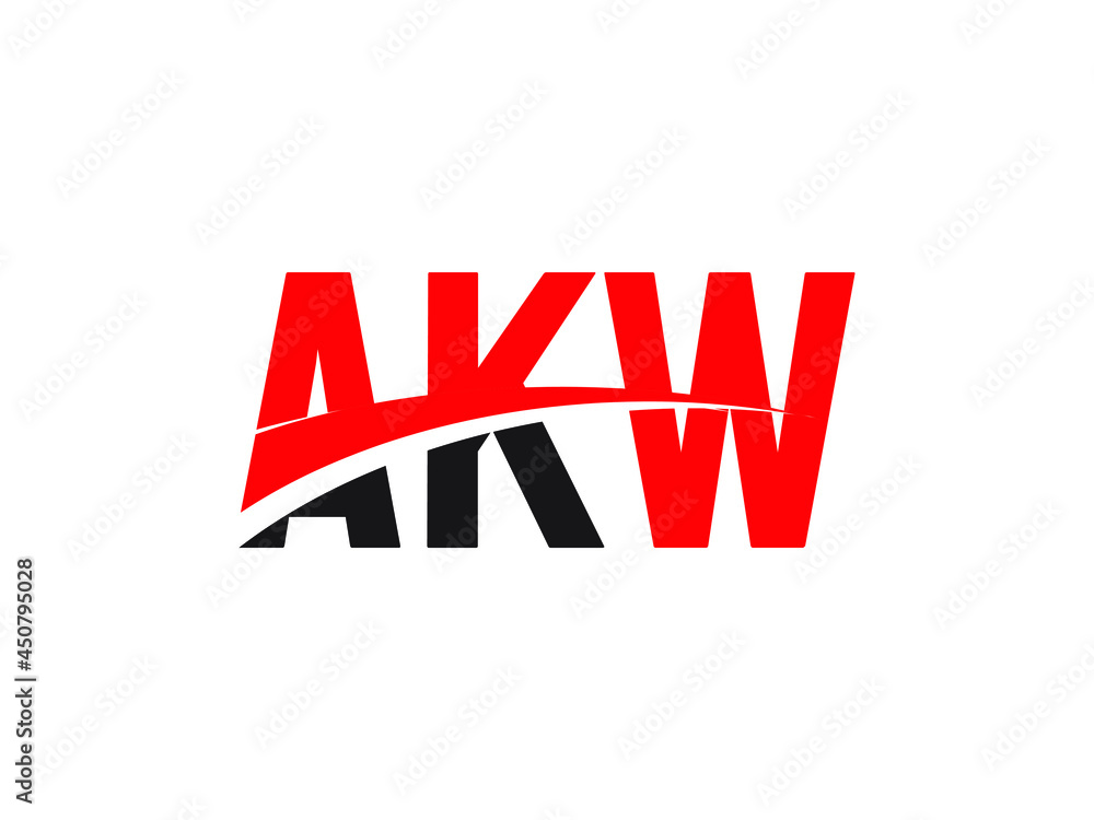 AKW Letter Initial Logo Design Vector Illustration AKW Letter Initial Logo Design Vector Illustration