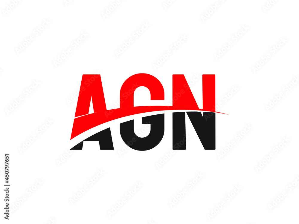 AGN Letter Initial Logo Design Vector Illustration