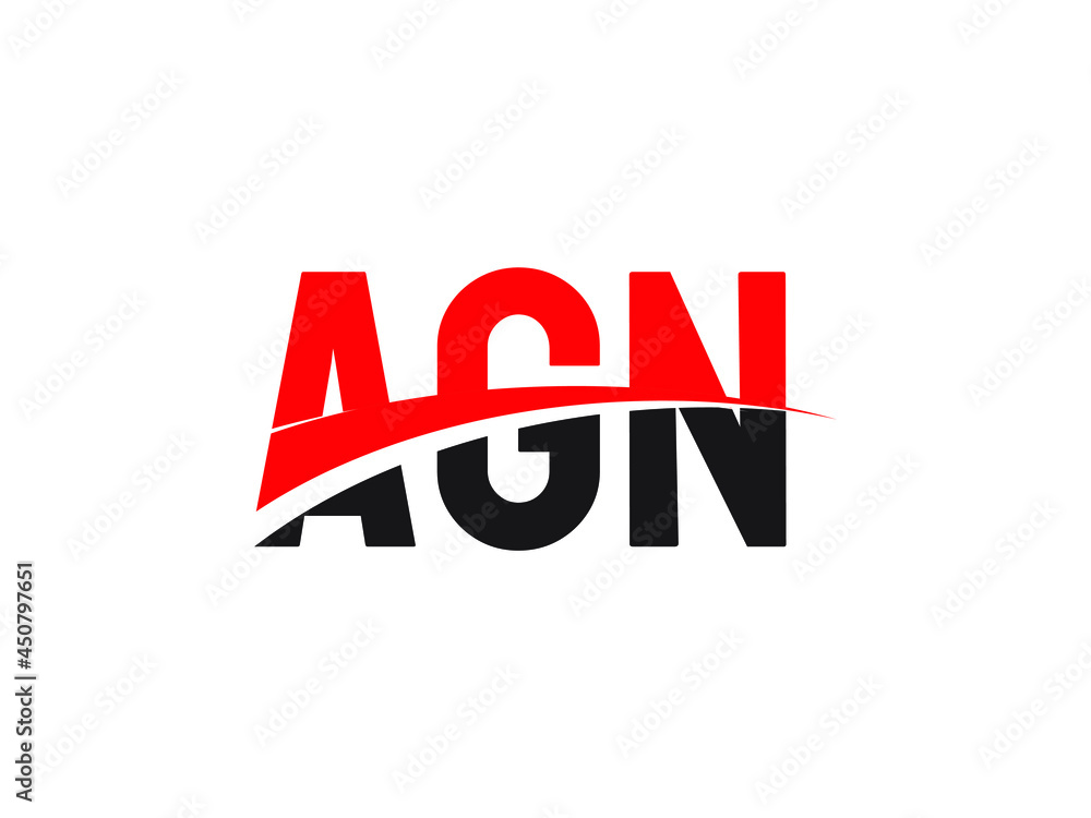 AGN Letter Initial Logo Design Vector Illustration AGN Letter Initial Logo Design Vector Illustration