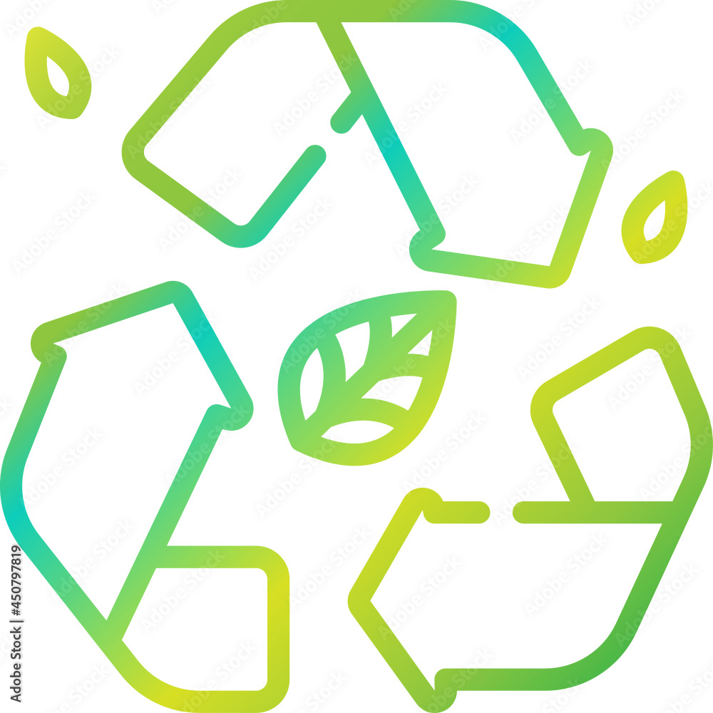 recycle gradient icon