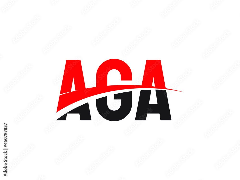 AGA Letter Initial Logo Design Vector Illustration AGA Letter Initial Logo Design Vector Illustration