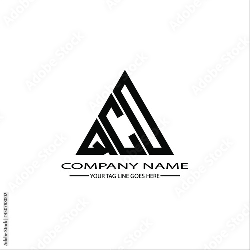 QCD letter logo creative design. QCD unique design, QCO letter logo creative design. QCO unique design

 photo