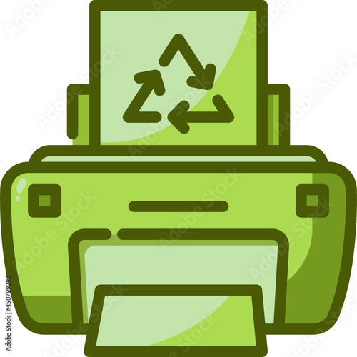 recycled paper Two Tone icon