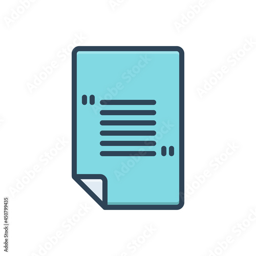 Color illustration icon for remarkable 