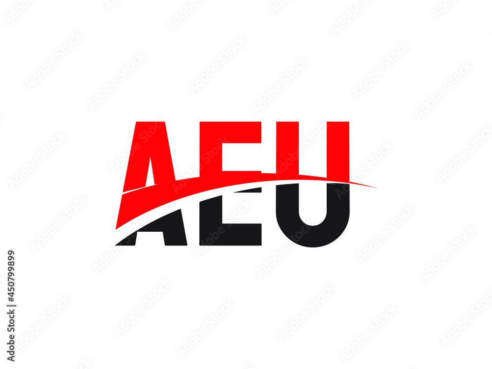 Fototapeta premium AEU Letter Initial Logo Design Vector Illustration