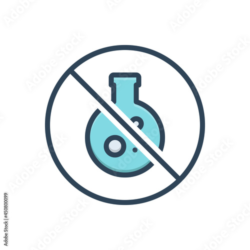 Color illustration icon for conservative