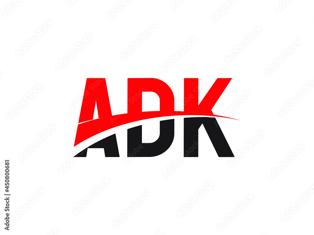 ADK Letter Initial Logo Design Vector Illustration