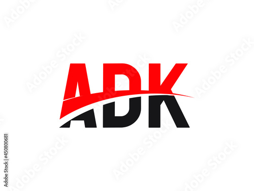 Free Download ADK Letter Initial Logo Design Vector Illustration - GFXLoad