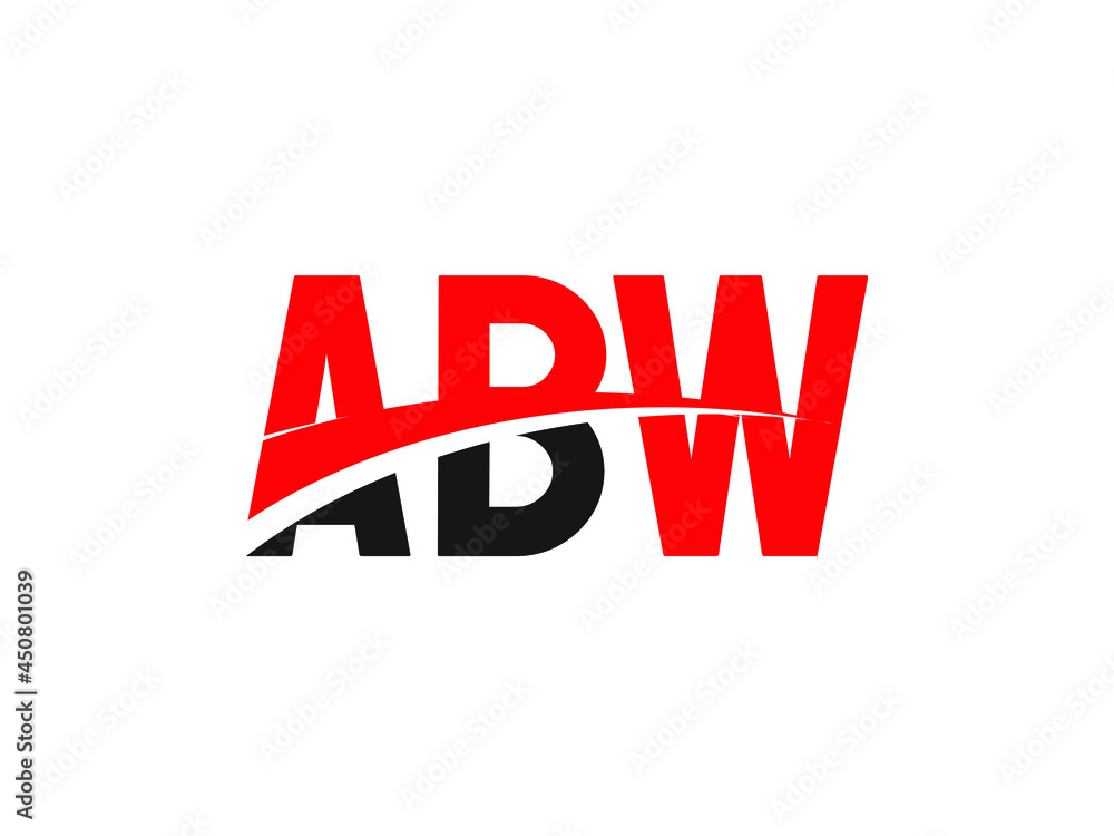ABW Letter Initial Logo Design Vector Illustration ABW Letter Initial Logo Design Vector Illustration