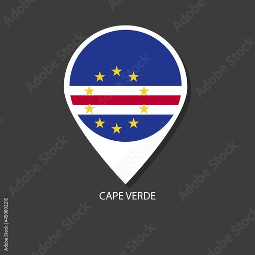 Free Download Cape Verde flag Vector marker with flags. - GFXLoad