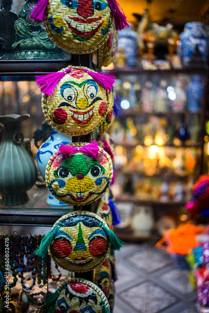 Fototapeta premium Colorful mask, Hanoi, Vietnam