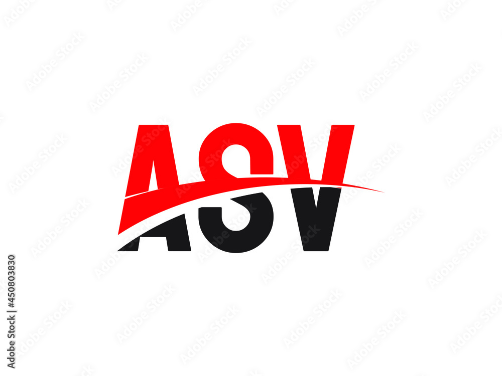 ASV Letter Initial Logo Design Vector Illustration ASV Letter Initial Logo Design Vector Illustration