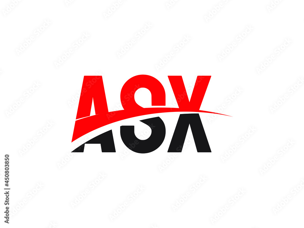 ASX Letter Initial Logo Design Vector Illustration ASX Letter Initial Logo Design Vector Illustration