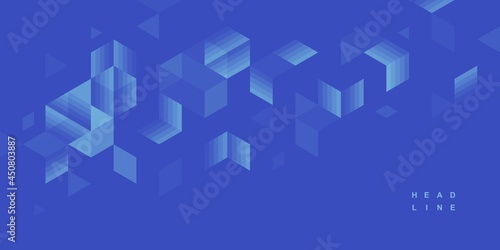 Abstract geometric technological background. Vector creative design.