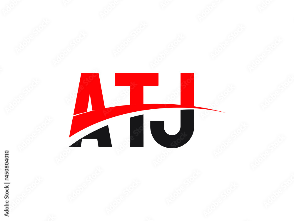 Obraz premium ATJ Letter Initial Logo Design Vector Illustration