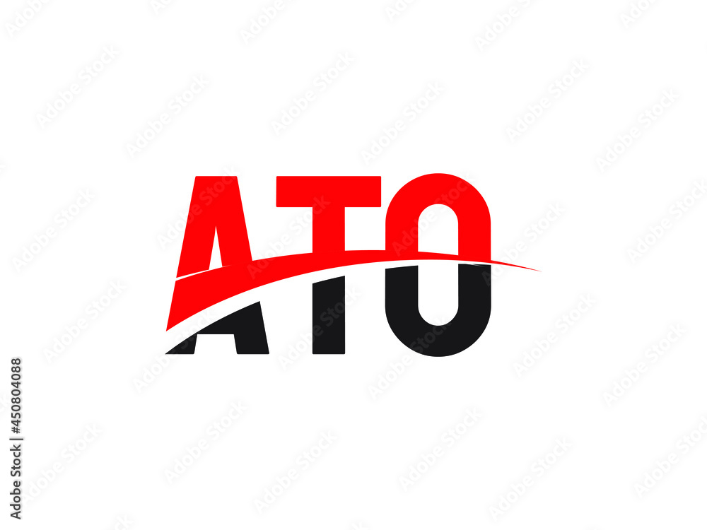 ATO Letter Initial Logo Design Vector Illustration ATO Letter Initial Logo Design Vector Illustration