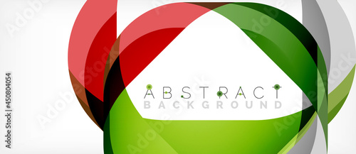 Abstract square shape with overlapping waves, minimal geometric background. Vector Illustration For Wallpaper, Banner, Background, Landing Page