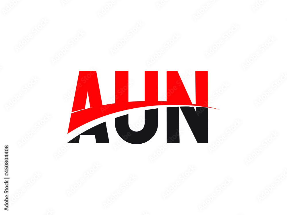 AUN Letter Initial Logo Design Vector Illustration AUN Letter Initial Logo Design Vector Illustration