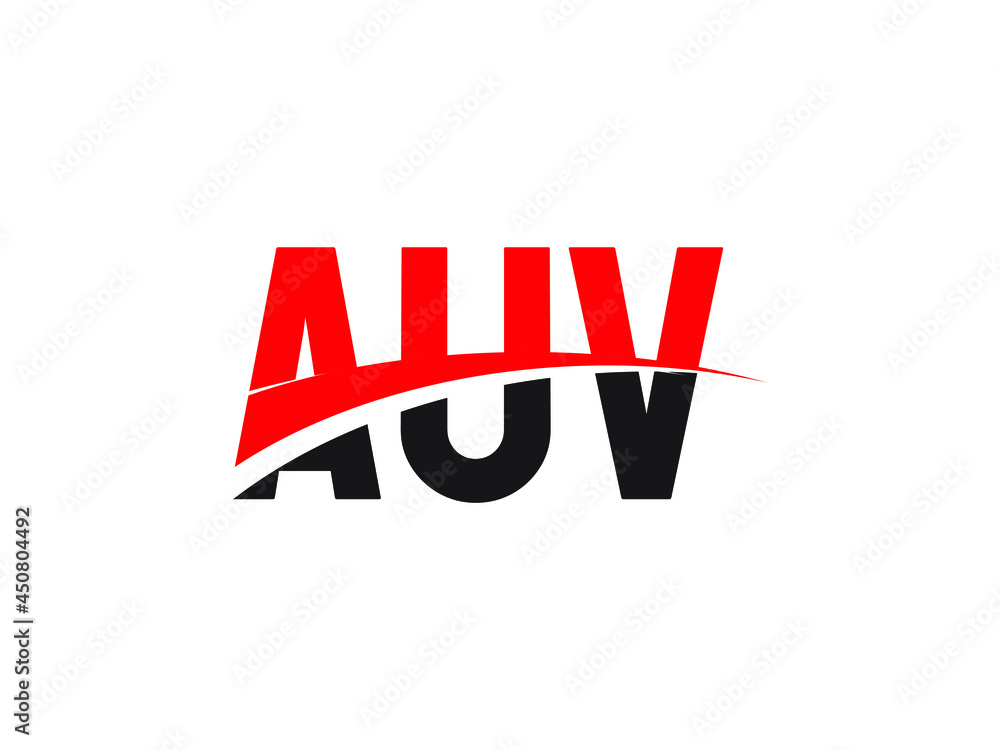 AUV Letter Initial Logo Design Vector Illustration