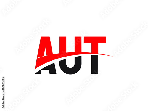 AUT Letter Initial Logo Design Vector Illustration