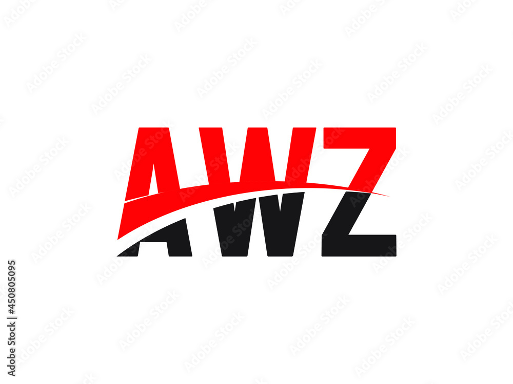 AWZ Letter Initial Logo Design Vector Illustration AWZ Letter Initial Logo Design Vector Illustration