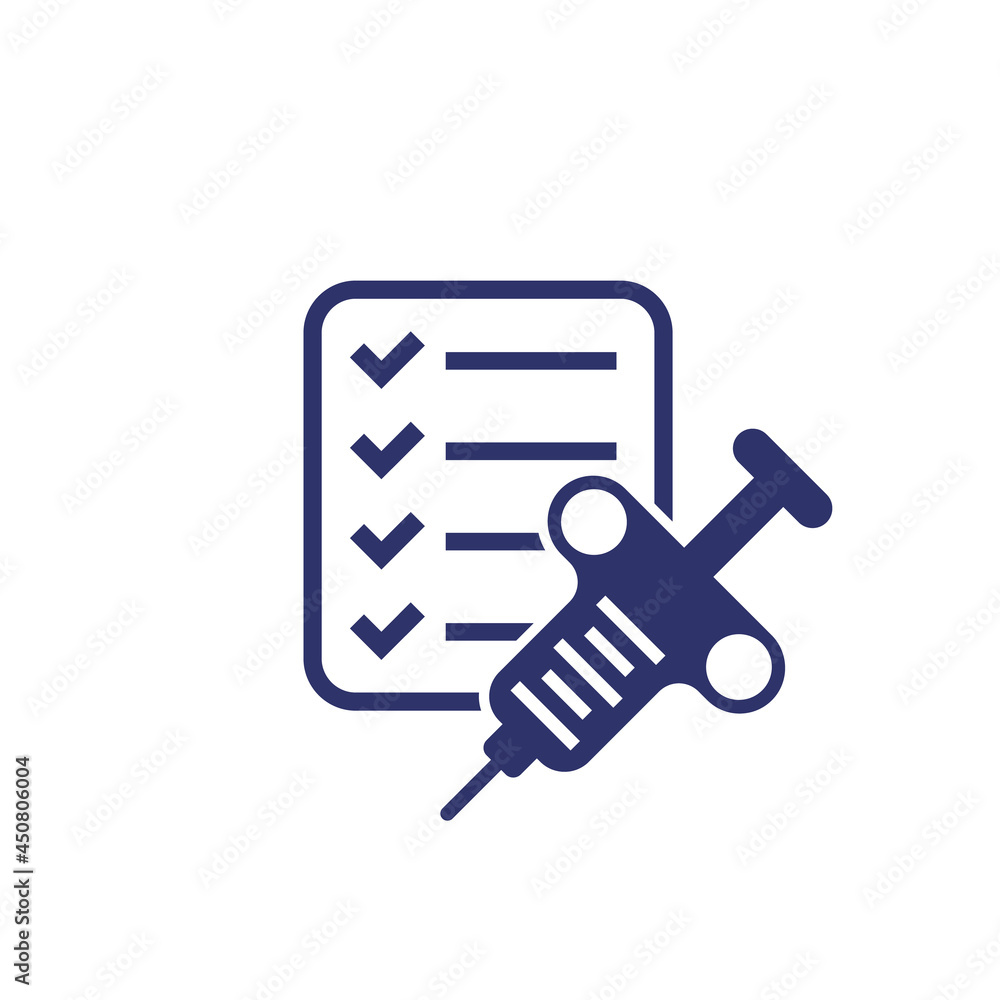 biopsy test icon on white biopsy test icon on white