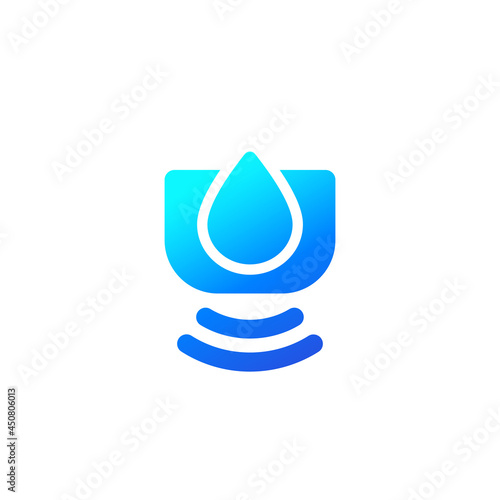 humidity sensor icon on white