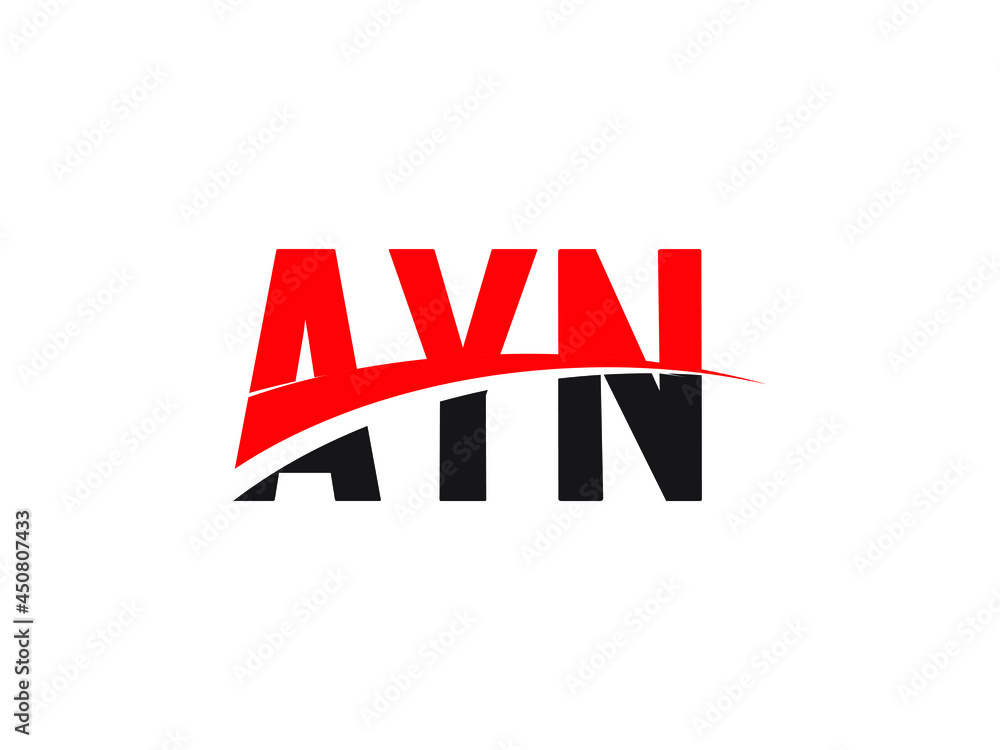 AYN Letter Initial Logo Design Vector Illustration AYN Letter Initial Logo Design Vector Illustration