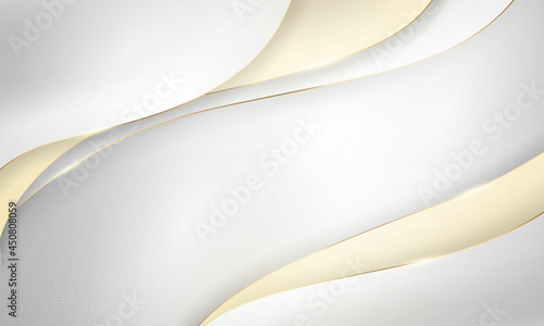 Abstract White Wavy Background