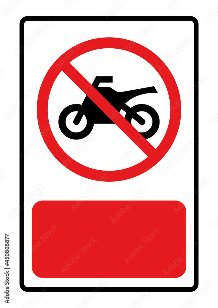 Symbols forbidding motorbike parking Vector illustration Symbols forbidding motorbike parking Vector illustration