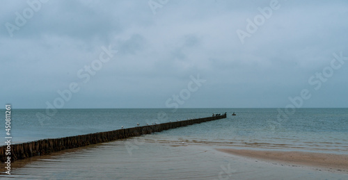 Beach of Boltenhagen at the baltic sea