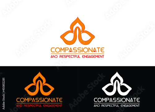 Compassionate Logo or Icon Design Vector Image Template