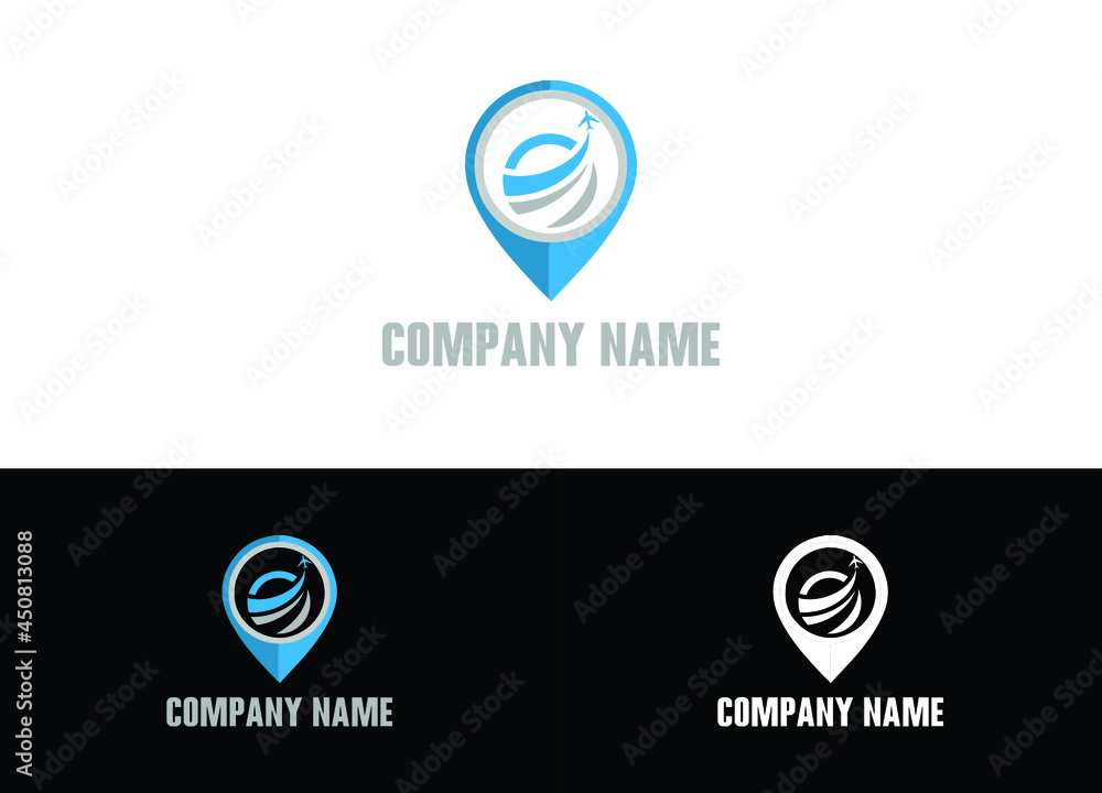 Tour & Travel Logo or Icon Design Vector Image Template Tour & Travel Logo or Icon Design Vector Image Template