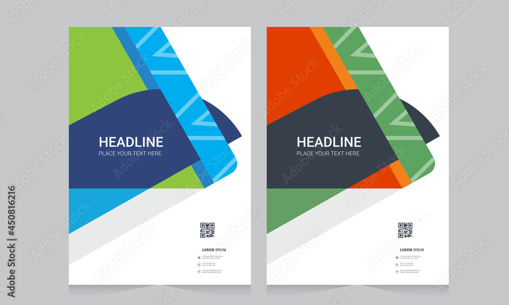 Abstract brochure template, cover design annual report, magazine