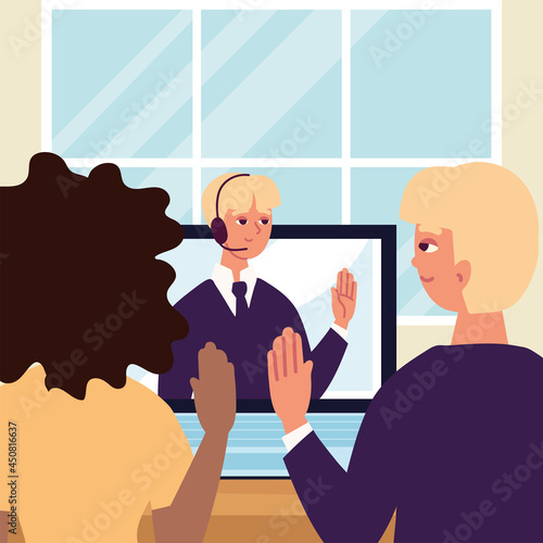 man video conference