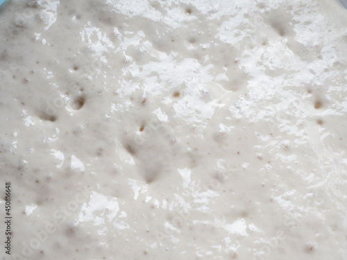 activated yeast in bread dough texture